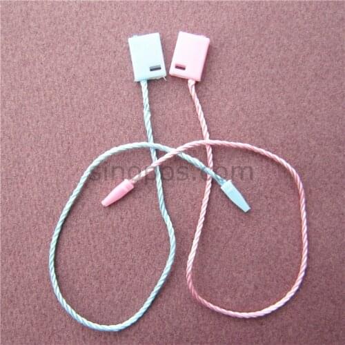 Hang Tag Strings Pink & Baby Blue, kid childrens wear garment tag seal, his and hers clothing lovers couples mounted clothes