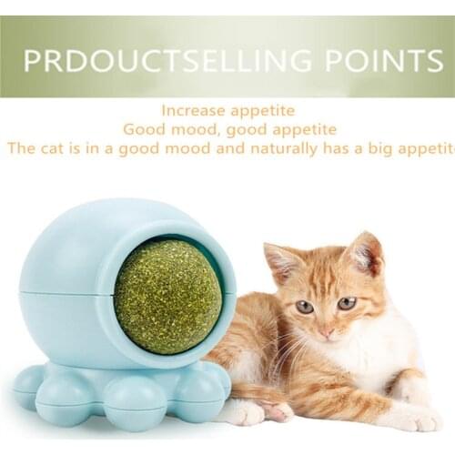 All Natural Edible Pussy Licking Toy Catnip Ball Candy Interactive Cat Toy Clean Pet Cat Teeth Remove Bad Breath Catnip Cat Toys