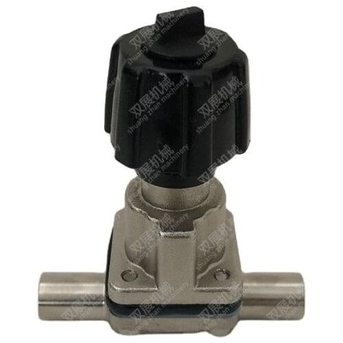 1/2inch (12.7mm) welding diaphragm valve manually ss316l stainless steel PTFE+EPDM