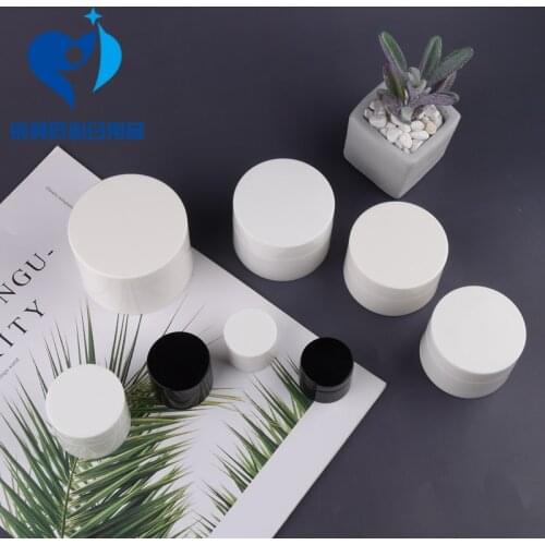 10pcs 3g/5g/10g/15g PP Pure White Grind Arenaceous Lotion/Face Cream Jar Cosmetics High Quality Makeup Empty Cosmetic Containers