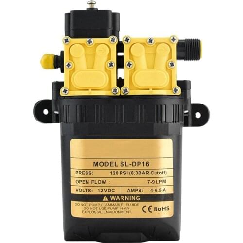 12V High Pressure Agricultural Electric Water Pump Water Sprayer Pump Mini Motor Water Pump with Adapter
