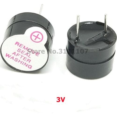 10pcs 3V 5V 12V Active Buzzer Magnetic Long Continous Beep Tone 12*9.5mm New For Arduino Mini Plug Speaker