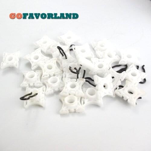 X10 Auto Car Window Slider Regulator Pivot Clips Fasteners Retainer 51321938884 For BMW E36 E32 E34 Z3 Z4 E92 3 5 7 Series