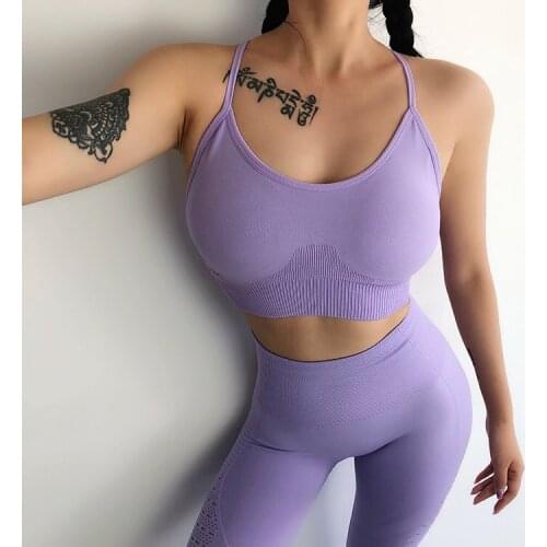 Sexy Women Push Up Bras Sport Crop Top Seamless Women Bralette Beauty Back Fitness Workout Exercise Woman Bra Sportswear