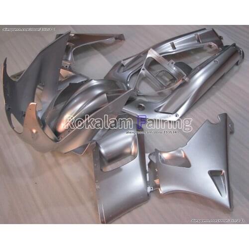 For Kawasaki Ninja ZZR400 ABS Cowling Part 1993-2003 ZZR 400 93-03 ZZR-400 Fairing Full Silver Set (Injection molding)