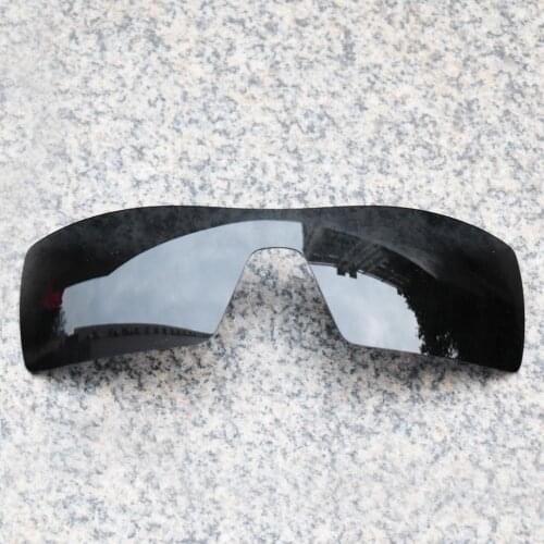 E.O.S Polarized Enhanced Replacement Lenses for Oakley Oil Rig Sunglasses - Black Polarized