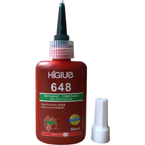 HiGlue 648 Weight Bearing Glue Sealant Adhesive Retaining Compound 50ml*1pcs