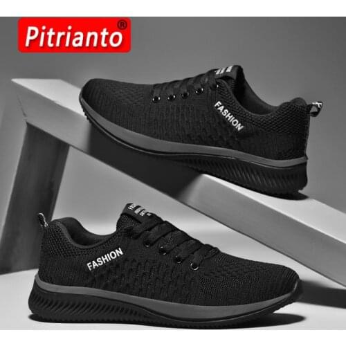Fashion Sneakers Lightweight Men Casual Shoes Breathable Male Footwear Lace Up Walking Shoes Big Size 38-48