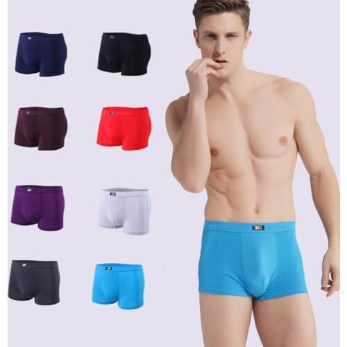 Mid-waist Mens Underwear Modal Mens Boxer Pants Sexy Breathable Boxer Head U Convex Design Sexy Breathable Shorts Panties