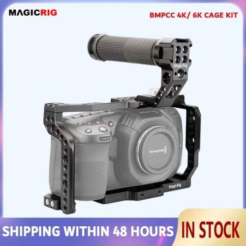MAGICRIG Portable Camera Cage With NATO Handle for Blackmagic Pocket Cinema Camera BMPCC 4K & 6K