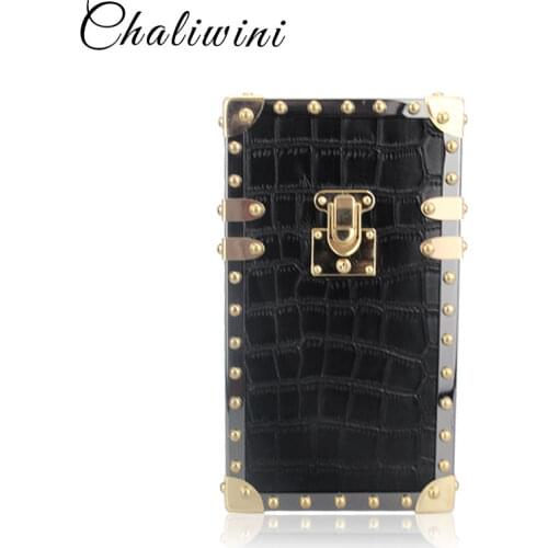 Casual 4 Color Flap Style Women Evening Bag Box Clutch Wedding Party Chain Shoulder Messenger Crossbody Handbag And Purse