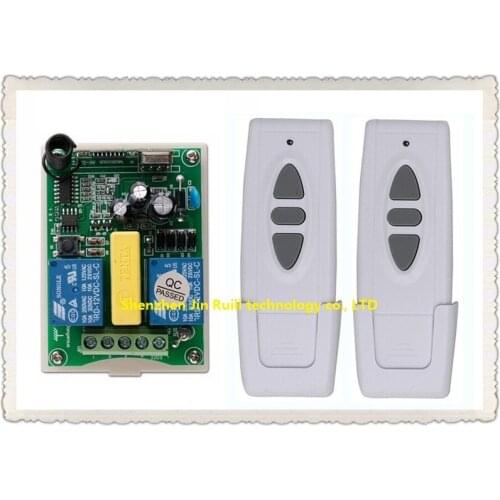 Simple practical AC 220V Wireless Remote Control Switch 1pcs receiver + 2pcs transmitter Tubular motor forward and reverse