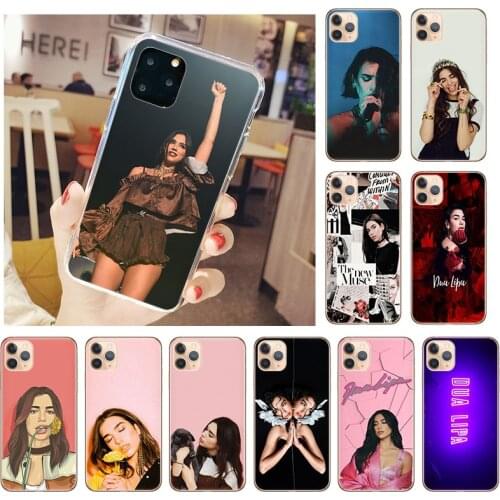 ARUO Dua-Lipa Singer Transparent Soft TPU Silicone Phone Case For iPhone 12 Pro Max 11 X XS XR 7 8 6 6S Plus 5S SE2020 Cover