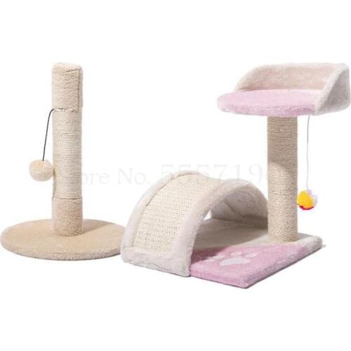 Cat climbing frame small cat post cat scratch board nest sisal cat grinding scratch board small cat scratch post cat funny