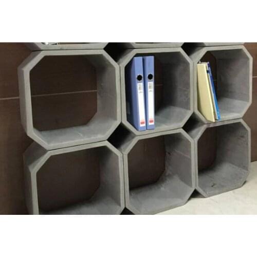 Silicone concrete molds for Office shelf and stacks cement ypsum craft silicone molds