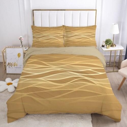 Modern Quilt/Comforter/Blanket Case Pillowcase with Zipper Duvet Cover Set Bedding Sets 3D Design King Single Size Bed Linen