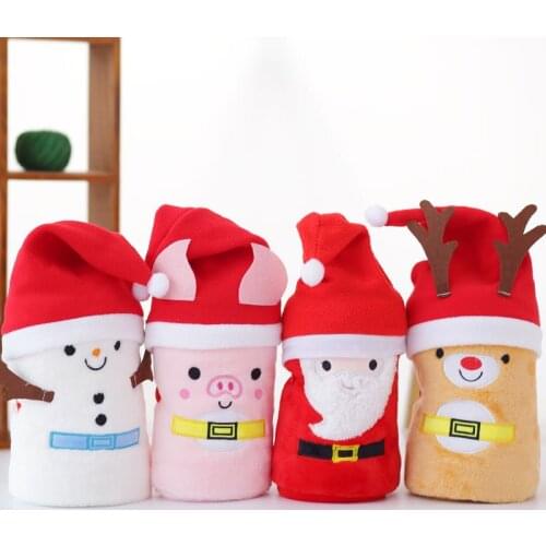 Baby super soft blabket Santa Claus deer blanket christmas fleece blanket baby gift 100*80cm