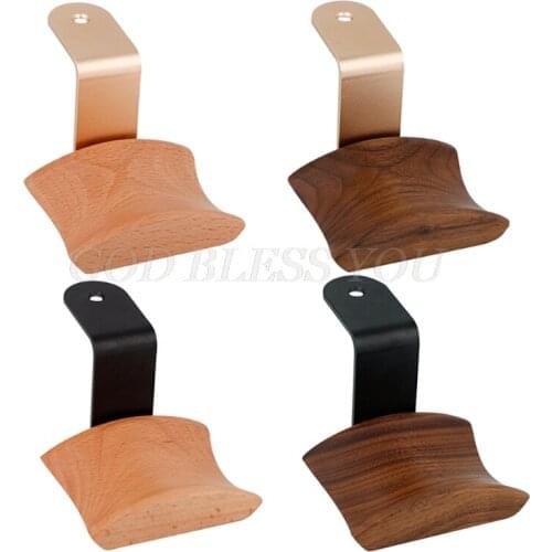 Universal Headphone Stand Holder Z-shape Wall-mounted Headset Hanger Hook Wood Bracket Display Rack Drop Shipping