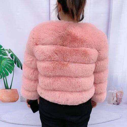 Womens faux fur Autumn Winter High Quality faux fur jacket fur coat jacket fur furry jacket Short faux fur coat fluffy coat 7xl