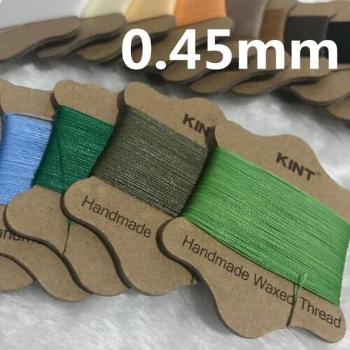 0.45mm Twist Round Ployester Waxed Thread String for Leather Handmade Sewing Craft