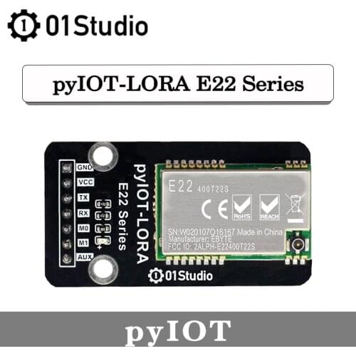 01Studio pyIOT- LORA Module Wireless E22 433M SX1268 Module UART MircoPython Programming Development Board