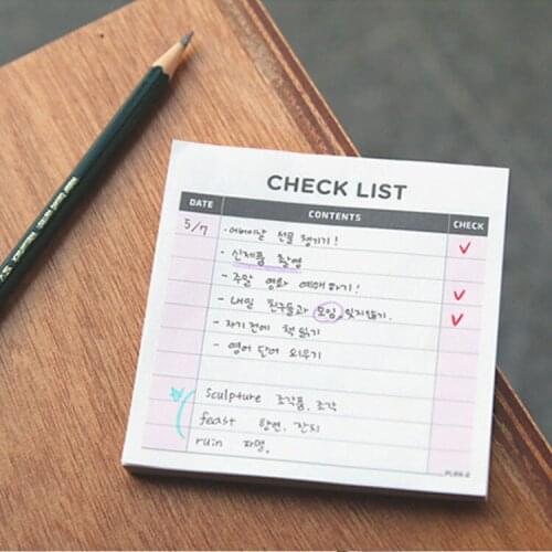 1pcs 60 sheets of tear-off trumpet memorandum notepaper note paper square week/month plan three functions into the todolist