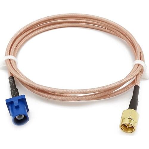 1Pcs Fakra C to SMA Antenna Connector Fakra C Male to SMA Male Plug Active GPS Extension Cable RG316 Pigtail for VW/Benz/Ford