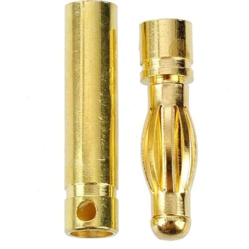 4mm Inside Dia Male Female Banana Plug Bullet Connector Replacement 10 Pairs