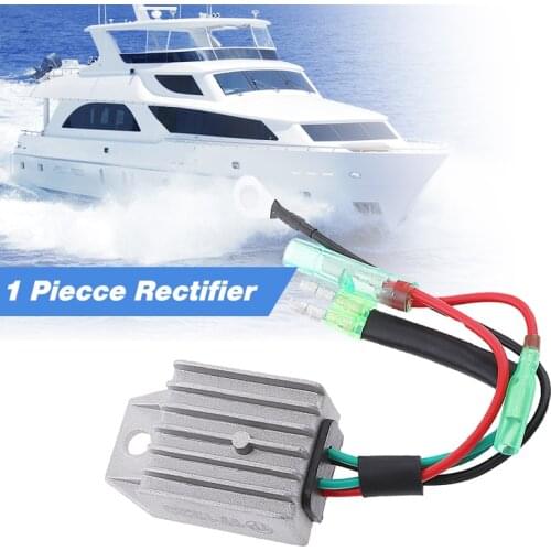 4 Wire Boat Voltage Regulator Rectifier Fit Universal 2-Stroke 15HP Marine Boat Outboard Aluminium Alloy Boat Accessories Marine