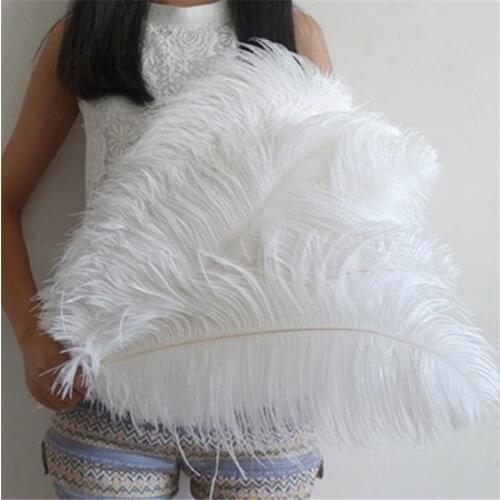Promotion 50pcs/lot High Quality Ostrich Feather 45-50cm/18-20inches Jewelry Party Wedding Diy Carnival Plumes Plumas
