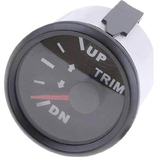 52 mm Boat Car Trim Gauge UP-DN Balance Meter 0~190 ohm With Red Backlight for Auto Boat Yacht