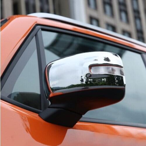 ABS chrome car door side rearview mirror rear view mirror cover trim 2pcs for Jeep Renegade 2015 2016 2017 2018 2019
