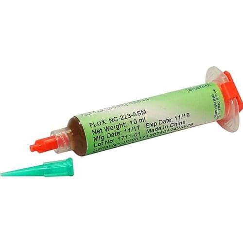 Amtech NC-223-ASM 10ML 10cc free Needles Solder Flux Soldering Paste