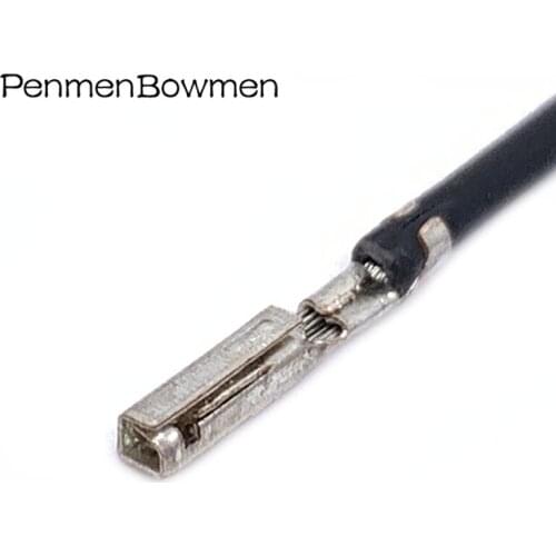 Automotive H62 Brass Tinned 0.4MM Way Splice Terminal Crimp Pins Connector Terminal G371 DJ622-F0.4A With 22AWG Cable