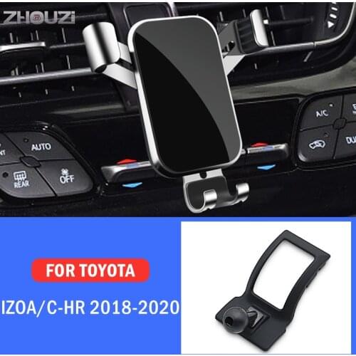 Car Mobile Phone Holder Special Mounts Stand GPS Gravity Navigation Bracket For Toyota Izoa CHR C-HR 2018 2019 2020 Accessories