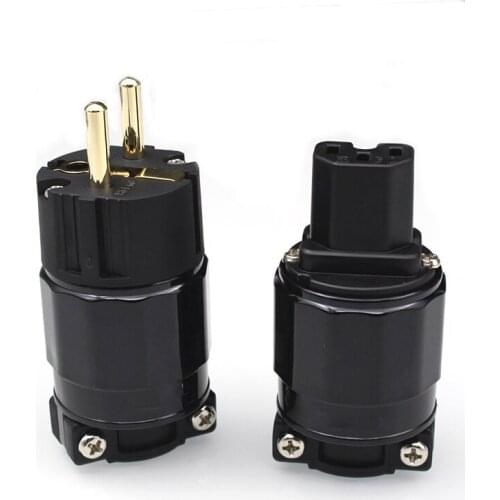 Hifi Furutech FI-11-N1M(G) US version gold plated Power Connector Series Power Plug amplifier CD player Audio power cable Socket