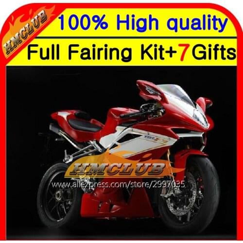 Body For MV Agusta F4 05-06 Red white R312 750S 1000 2005 2006 4HM77 R 750 1000R Glossy red 312 1078 11 MA 05 06 Fairing