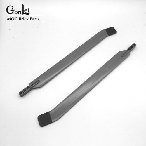 3Pcs/Set High-Tech Rotor Blade 31L with Beam 3L with Black Rubber Tip Big Fan Blades 30.5x2.5cm MOC Building Blocks DIY Toys