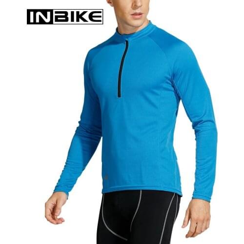 INBIKE Long Sleeve Sports Jersey Outdoor T Shirt Quick Drying Breathable Hiking Shirt Fishing Climbing Tops Men Soccer Football
