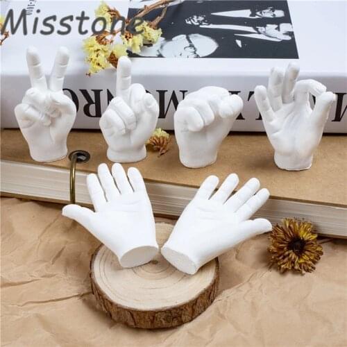 Mini Silicone Hand Candle Mold Art Plaster Crafts 3D Three-Dimensional Aromatherapy Soft Candy Creative Soft DIY Hand Tool