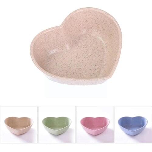 Love Heart Shape Multi-function Oil And Salt Snack Sauce Bowl Dish Seasoning Small Kitchen Vinegar Love Supplies D O7a3