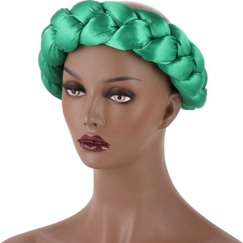 Fashion Style African Women Solid Color Headtie African Caps Woman Hats
