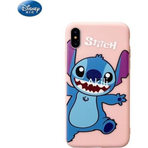 Cartoon Cute Disney Stitch Soft Case for iPhone 12 11 Pro Max 7 8 XR X Phone Cover Silicong Anti-fall Coque Shell zz0419