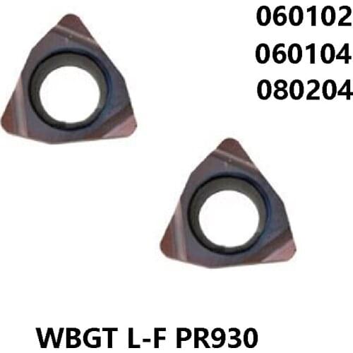 Original WBGT060102 WBGT060104 WBGT080204 L-F PR930 WBGT06 WBGT 060102 060104 080204 Carbide Inserts Lathe Cutter Tools