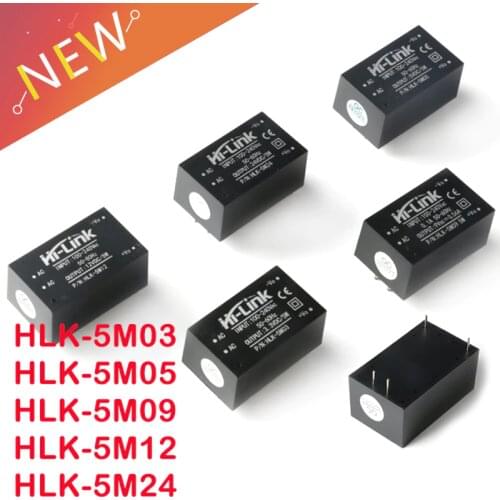 AC-DC 220V to 5V 3.3V 12V 24V 5W 5V700mA Power Supply Module AC DC Step Down Buck Module HLK-5M03 HLK-5M05 HLK-5M12 HLK-5M24