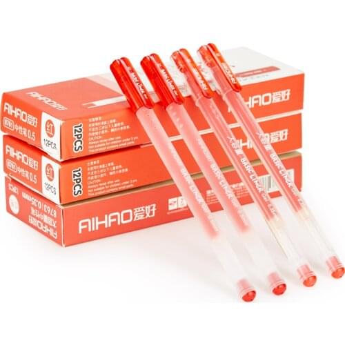 AIHAO 8761 Basic Liner Gel Ink Pens 0.5mm Fine Point Rollerball Pen Original Box