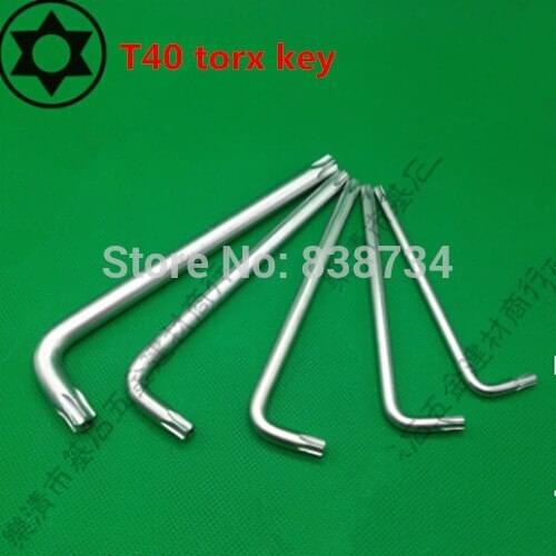 50pcs alloy steel T40 L type torx hex key wrench spanner
