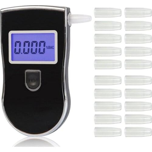 LCD Display Alcohol Tester To 818 Ethylotest Police Digital Detector Professional and 30/20 pcs nozzles Dropshipping