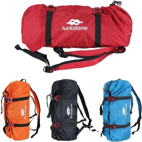 Climbing Rope Bags Shouder Strap Ropes Storage Bag Fold Portable Outdoor Mountaineering Tools Adjustable Waterproof Camping S6P6