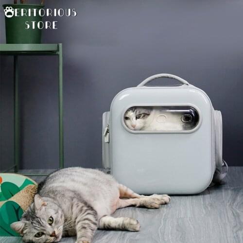 Cat Outdoor Travel Carrier Bag Small Dog Space Carrying Backpack Large Space Cats Portable Transit Handbags Puppy Luxury Bags